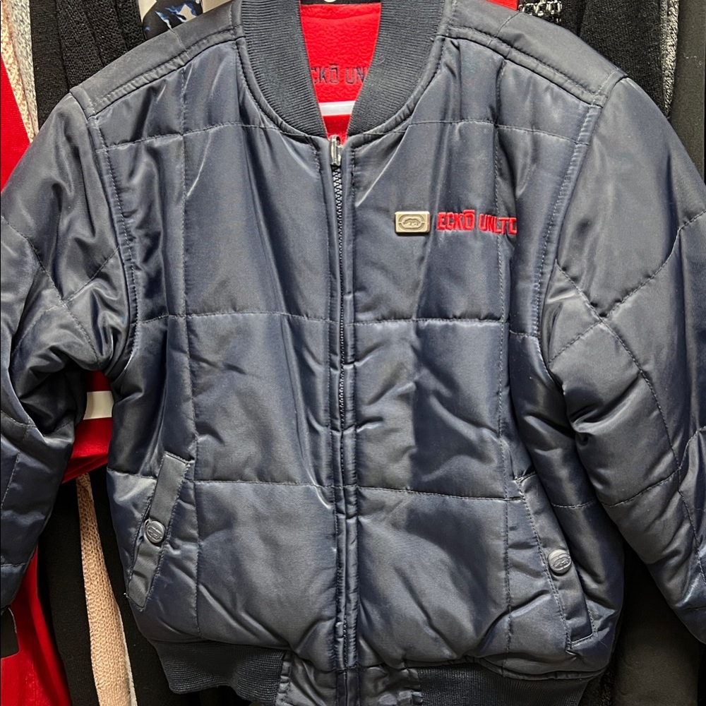 Ecko Unlimited Kids Blue Puffer Jacket